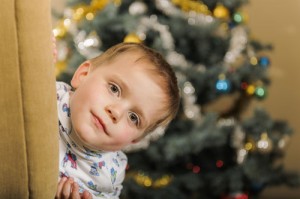 Toddlers say NO at Christmas!